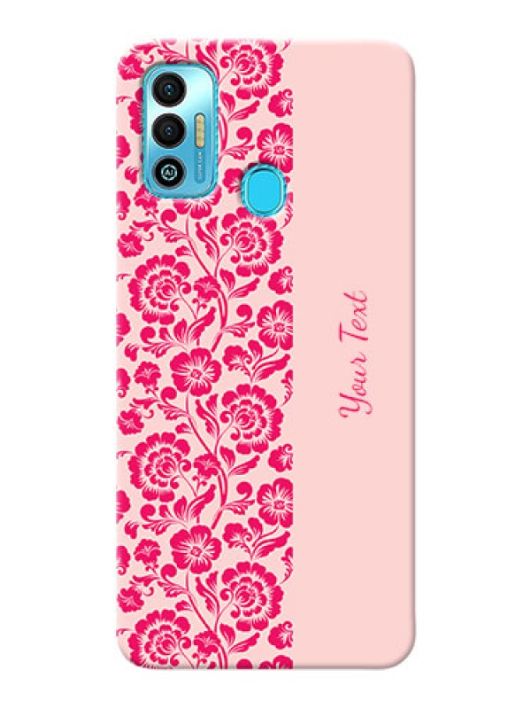 Custom Spark 7T Phone Back Covers: Attractive Floral Pattern Design