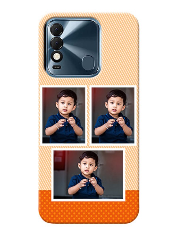 Custom Tecno Spark 8 Mobile Back Covers: Bulk Photos Upload Design