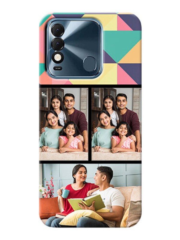 Custom Tecno Spark 8 personalised phone covers: Bulk Pic Upload Design