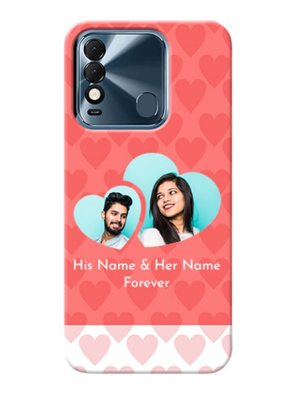 Custom Tecno Spark 8 personalized phone covers: Couple Pic Upload Design