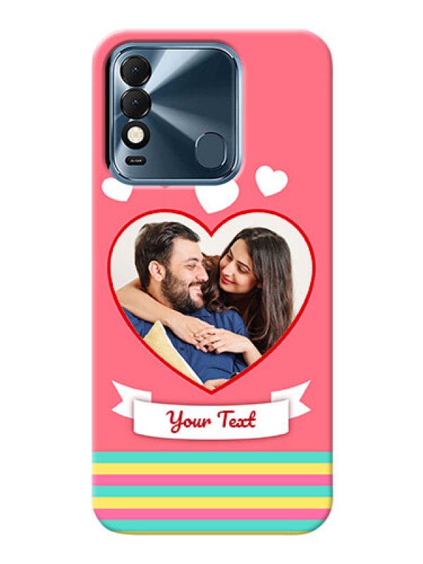 Custom Tecno Spark 8 Personalised mobile covers: Love Doodle Design