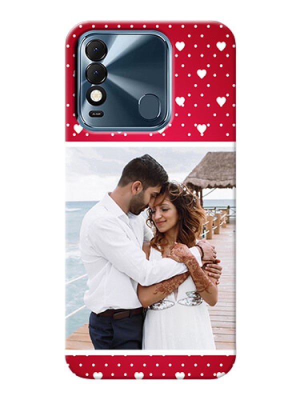 Custom Tecno Spark 8 custom back covers: Hearts Mobile Case Design