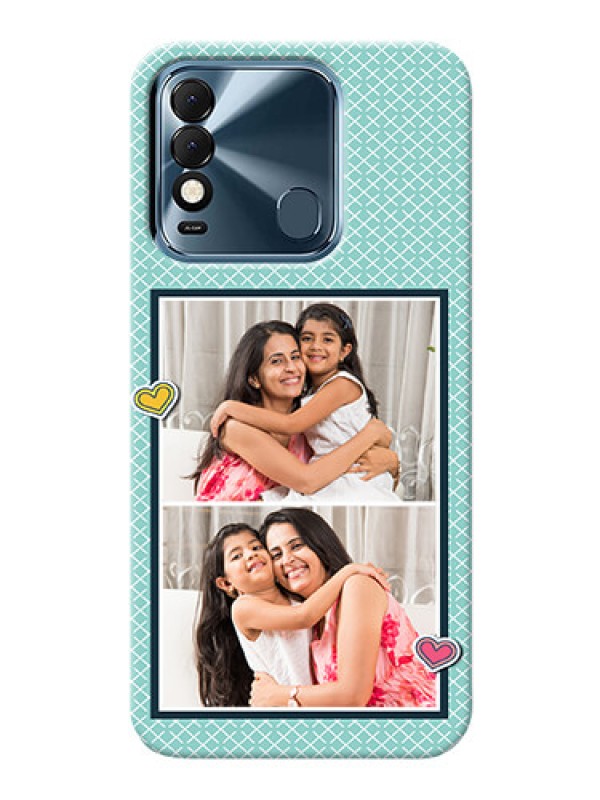 Custom Tecno Spark 8 Custom Phone Cases: 2 Image Holder with Pattern Design