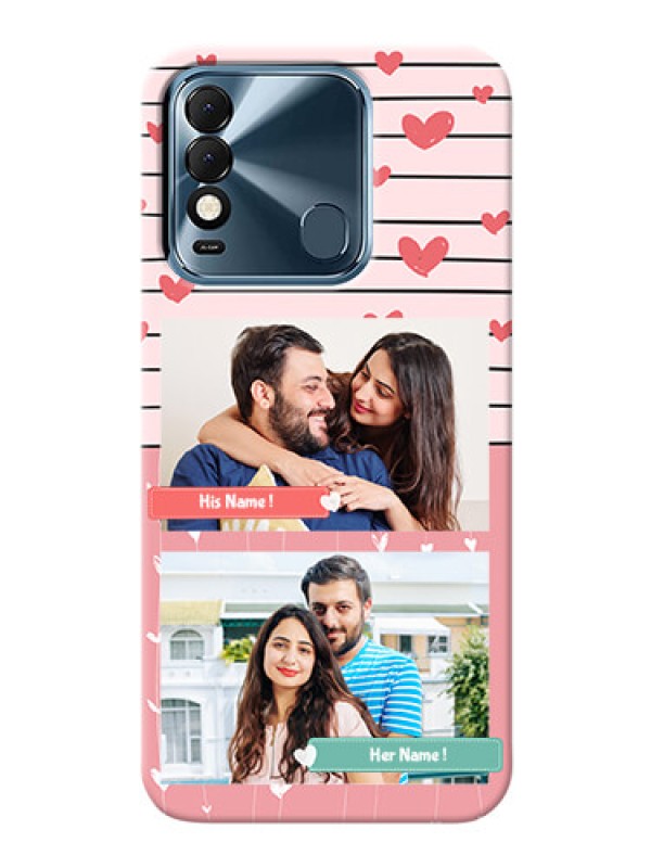 Custom Tecno Spark 8 custom mobile covers: Photo with Heart Design
