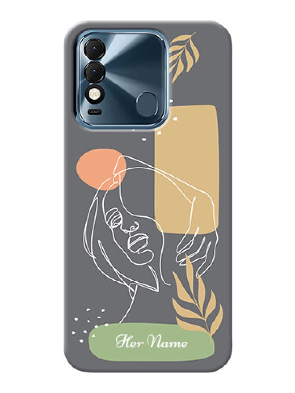 Custom Spark 8 Phone Back Covers: Gazing Woman line art Design