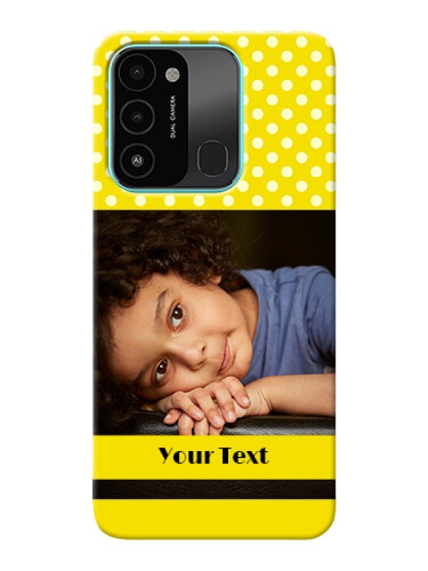 Custom Tecno Spark 8C Custom Mobile Covers: Bright Yellow Case Design