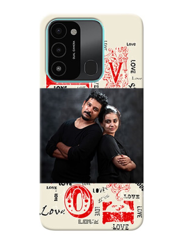 Custom Tecno Spark 8C mobile cases online: Trendy Love Design Case
