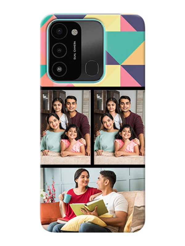 Custom Tecno Spark 8C personalised phone covers: Bulk Pic Upload Design