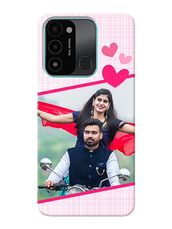 Custom Tecno Spark 8C Personalised Phone Cases: Love Shape Heart Design