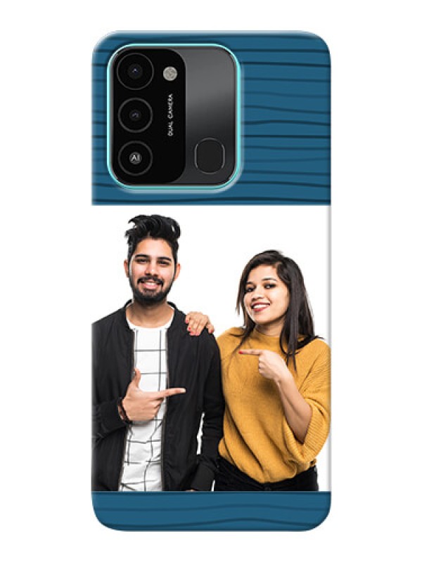 Custom Tecno Spark 8C Custom Phone Cases: Blue Pattern Cover Design