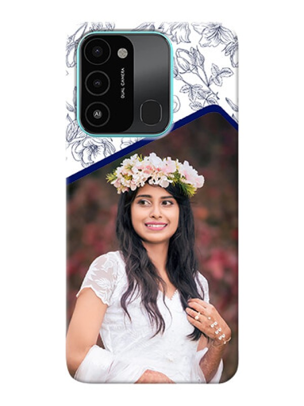 Custom Tecno Spark 8C Phone Cases: Premium Floral Design
