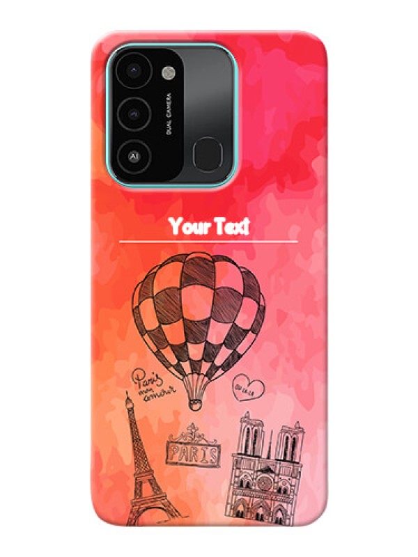 Custom Tecno Spark 8C Personalized Mobile Covers: Paris Theme Design