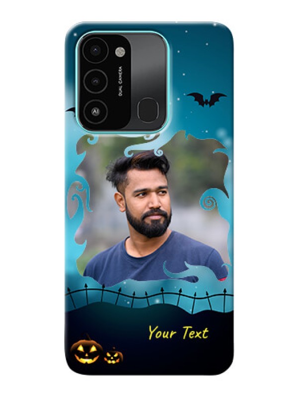Custom Tecno Spark 8C Personalised Phone Cases: Halloween frame design