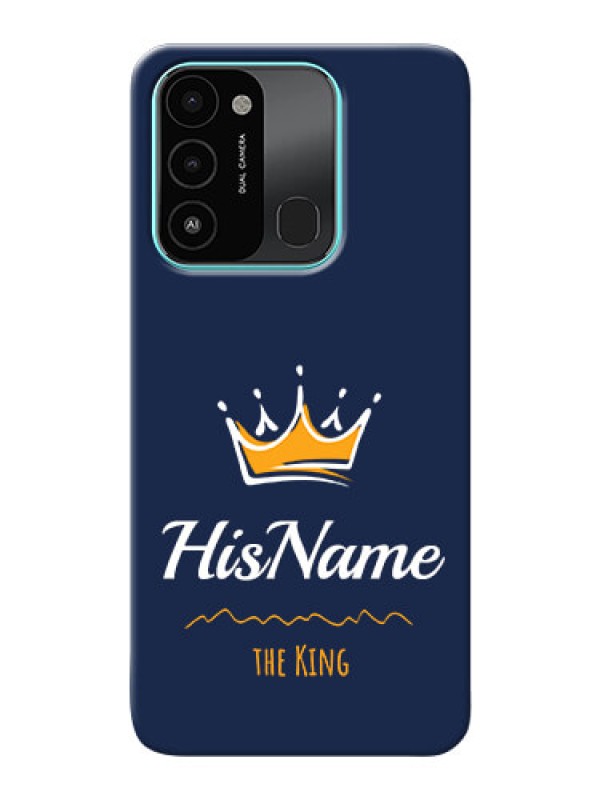 Custom Tecno Spark 8C King Phone Case with Name