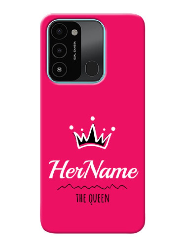 Custom Tecno Spark 8C Queen Phone Case with Name
