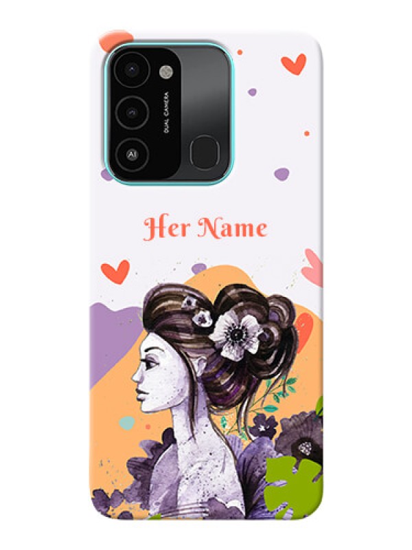 Custom Spark 8C Custom Mobile Case with Woman And Nature Design