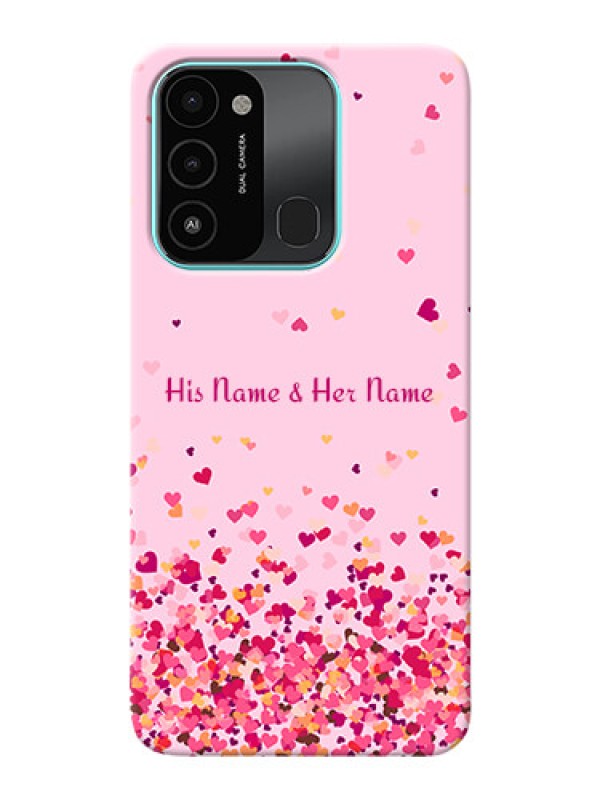 Custom Spark 8C Phone Back Covers: Floating Hearts Design