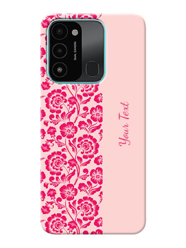 Custom Spark 8C Phone Back Covers: Attractive Floral Pattern Design