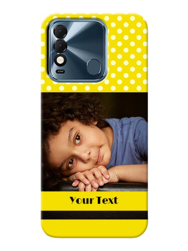 Custom Tecno Spark 8T Custom Mobile Covers: Bright Yellow Case Design