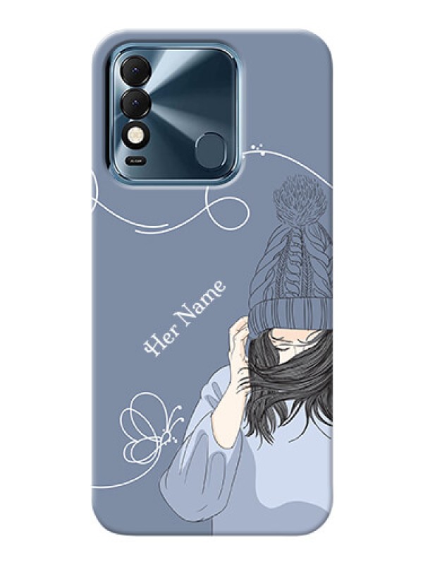 Custom Spark 8T Custom Mobile Case with Girl in winter outfit Design