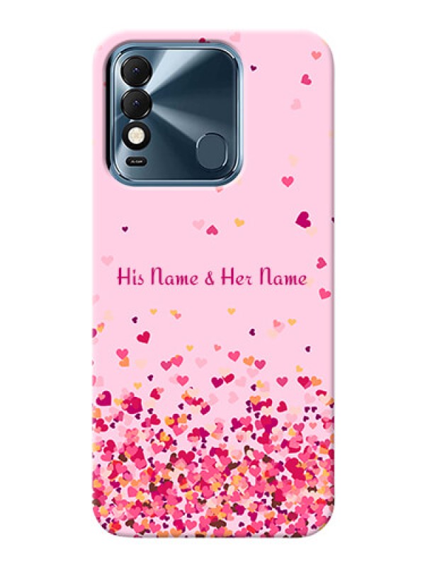 Custom Spark 8T Phone Back Covers: Floating Hearts Design