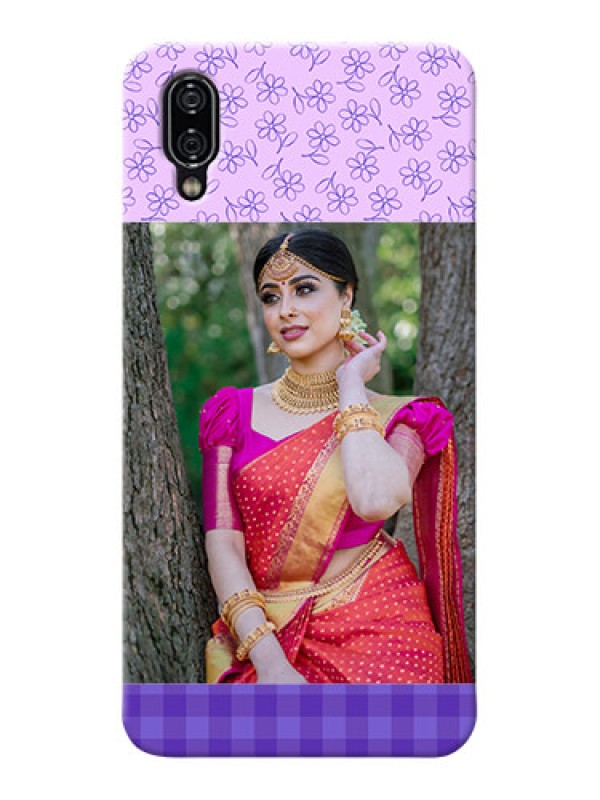 Custom Vivo Nex Mobile Cases: Purple Floral Design