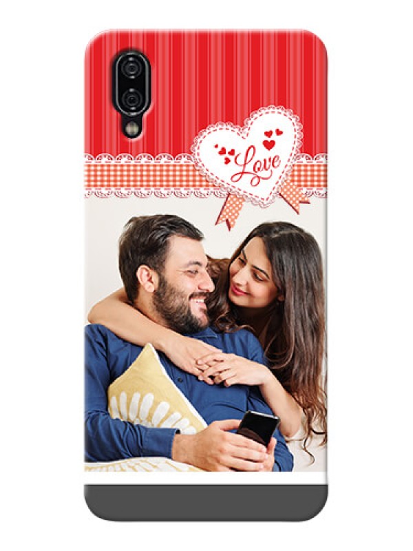 Custom Vivo Nex phone cases online: Red Love Pattern Design