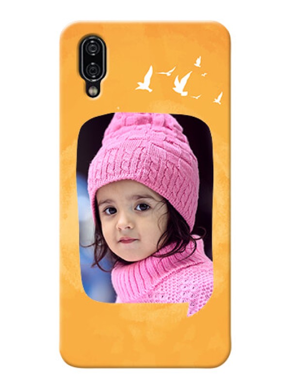 Custom Vivo Nex Phone Covers: Water Color Design with Bird Icons