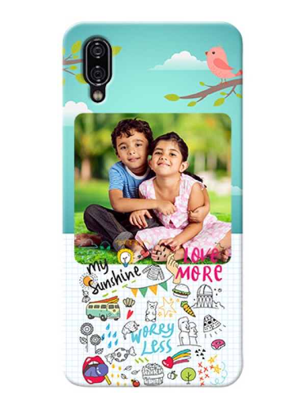 Custom Vivo Nex phone cases online: Doodle love Design