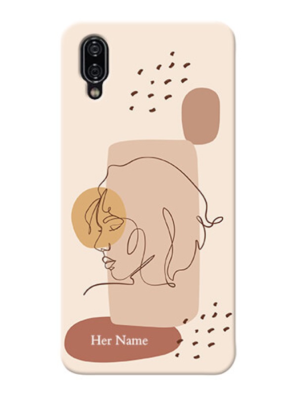 Custom Vivo Nex Custom Phone Covers: Calm Woman line art Design