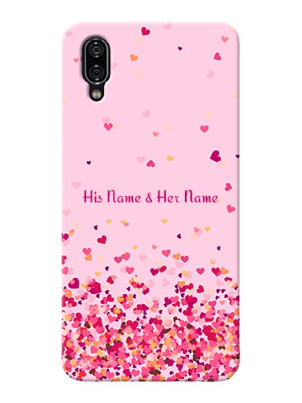 Custom Vivo Nex Phone Back Covers: Floating Hearts Design