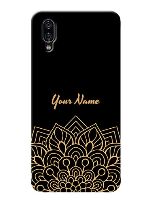Custom Vivo Nex Back Covers: Golden mandala Design