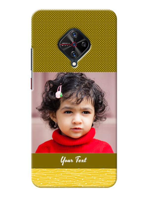 Custom Vivo S1 Pro custom mobile back covers: Simple Green Color Design