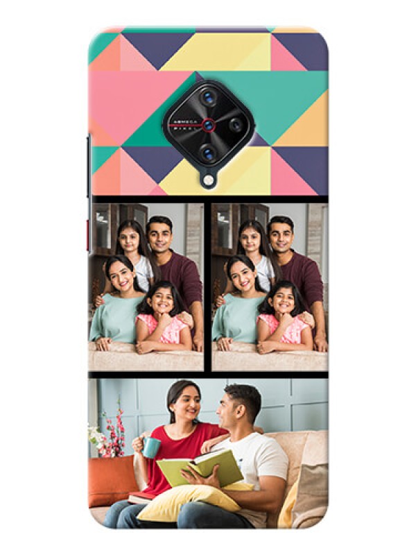 Custom Vivo S1 Pro personalised phone covers: Bulk Pic Upload Design