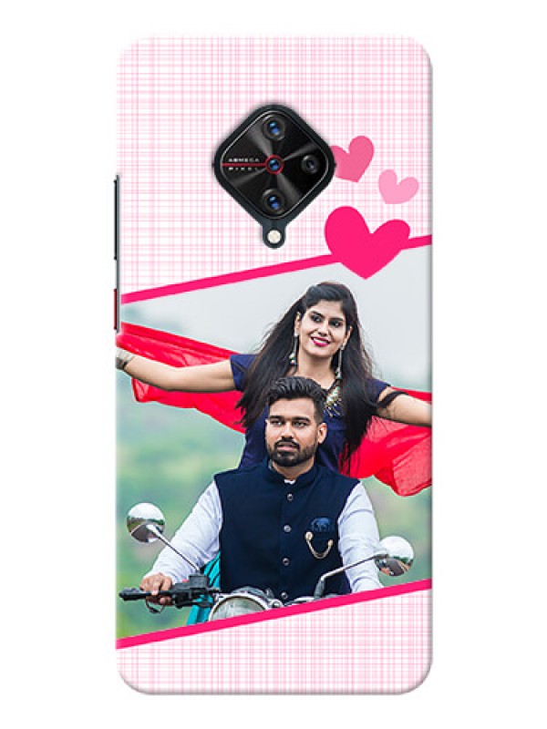 Custom Vivo S1 Pro Personalised Phone Cases: Love Shape Heart Design
