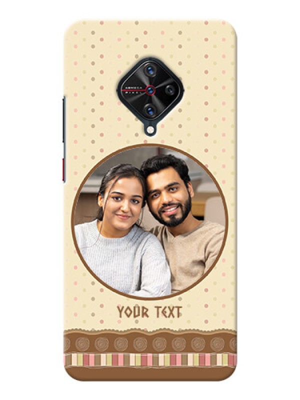 Custom Vivo S1 Pro Mobile Cases: Brown Dotted Mobile Case Design