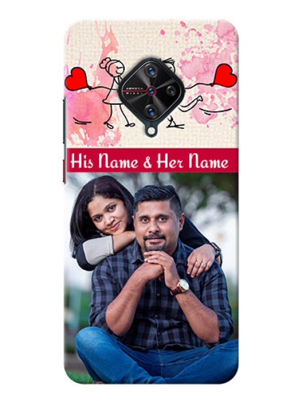 Custom Vivo S1 Pro phone back covers: You and Me Case Design