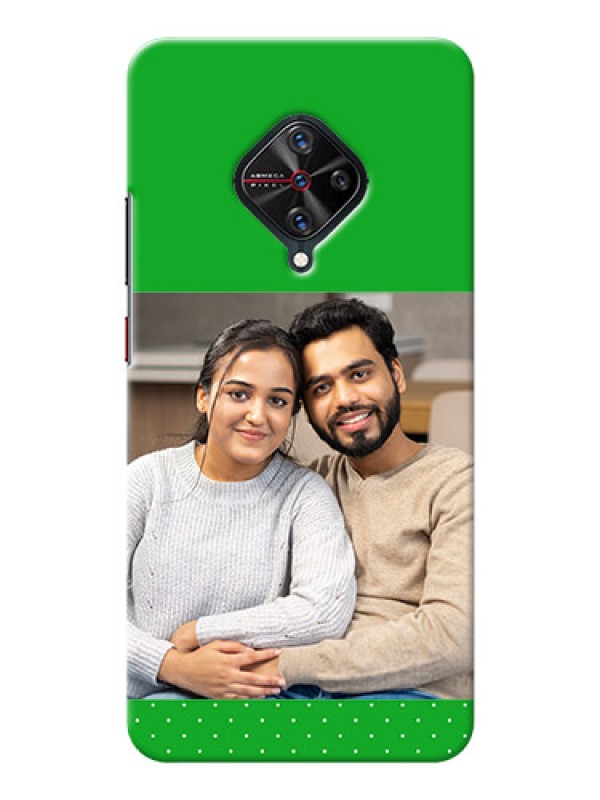Custom Vivo S1 Pro Personalised mobile covers: Green Pattern Design
