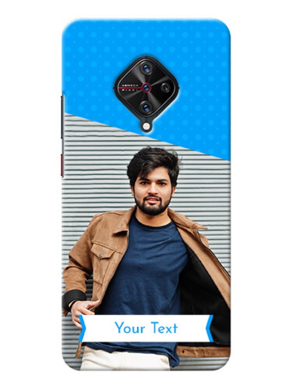 Custom Vivo S1 Pro Personalized Mobile Covers: Simple Blue Color Design