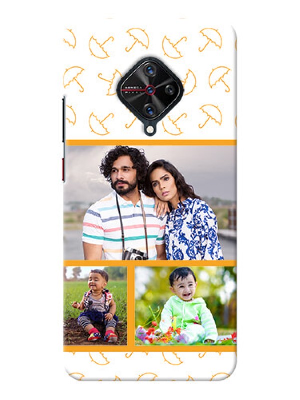 Custom Vivo S1 Pro Personalised Phone Cases: Yellow Pattern Design