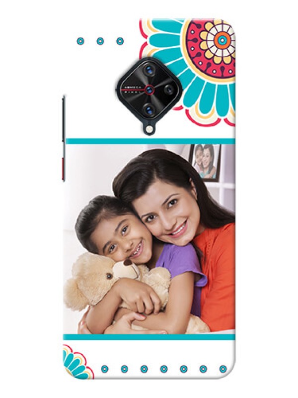 Custom Vivo S1 Pro custom mobile phone cases: Flower Design