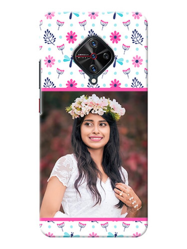 Custom Vivo S1 Pro Mobile Covers: Colorful Flower Design