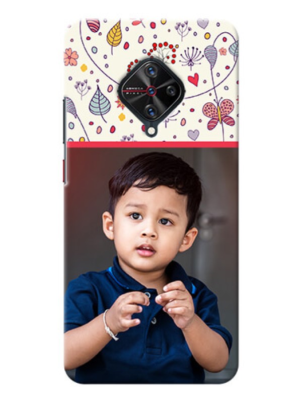 Custom Vivo S1 Pro phone back covers: Premium Floral Design