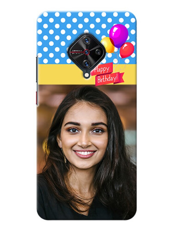 Custom Vivo S1 Pro custom mobile back covers: Happy Birthday Design