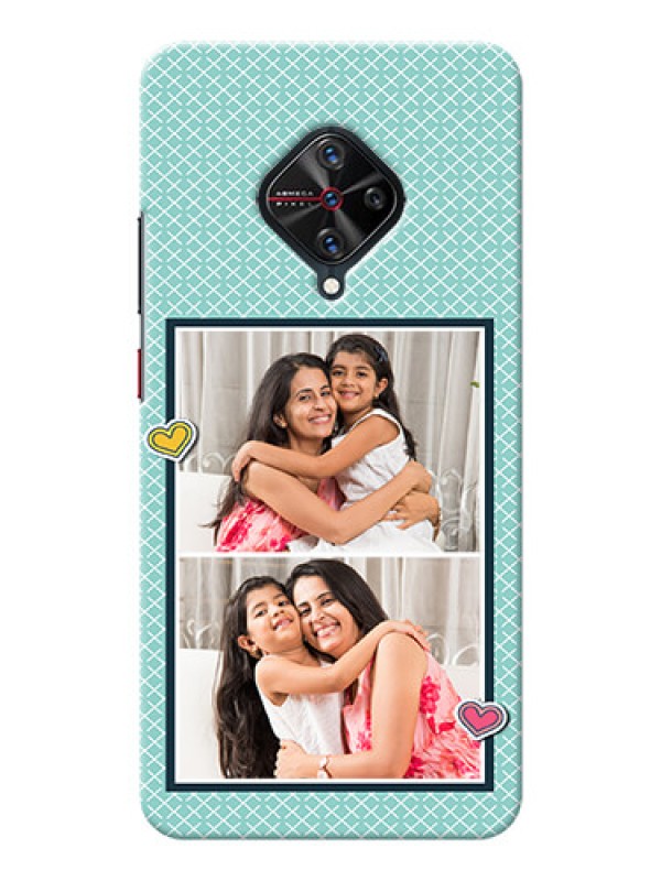 Custom Vivo S1 Pro Custom Phone Cases: 2 Image Holder with Pattern Design