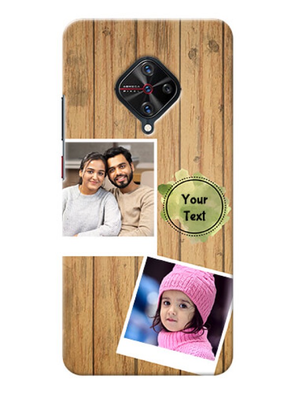 Custom Vivo S1 Pro Custom Mobile Phone Covers: Wooden Texture Design