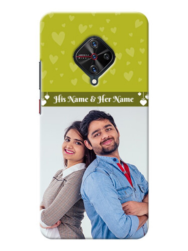 Custom Vivo S1 Pro custom mobile covers: You & Me Heart Design