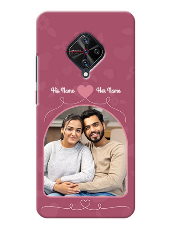 Custom Vivo S1 Pro mobile phone covers: Love Floral Design