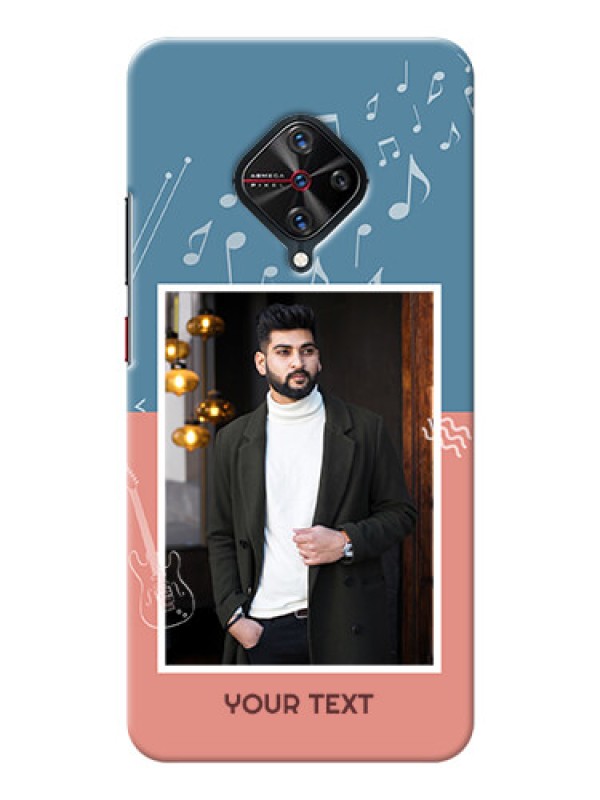 Custom Vivo S1 Pro Phone Back Covers with Color Musical Note Design