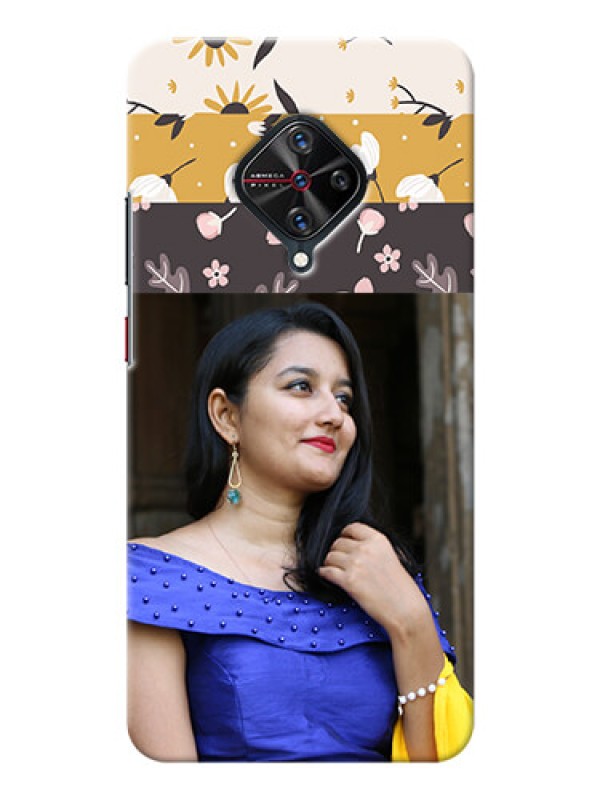 Custom Vivo S1 Pro mobile cases online: Stylish Floral Design